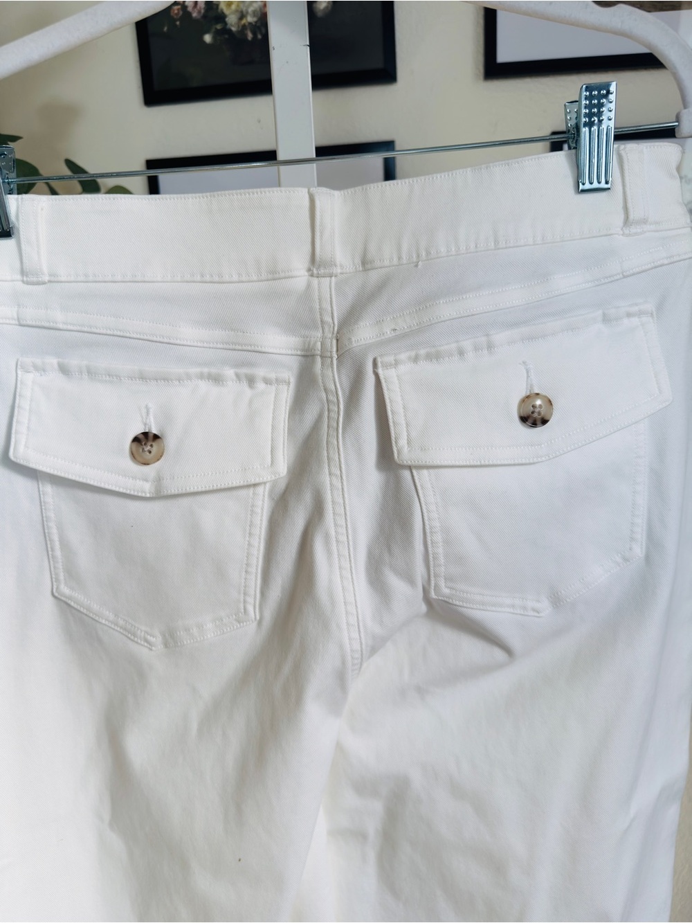 SPANX White women’s Pull-On wide leg cropped pants - Picture 7 of 9